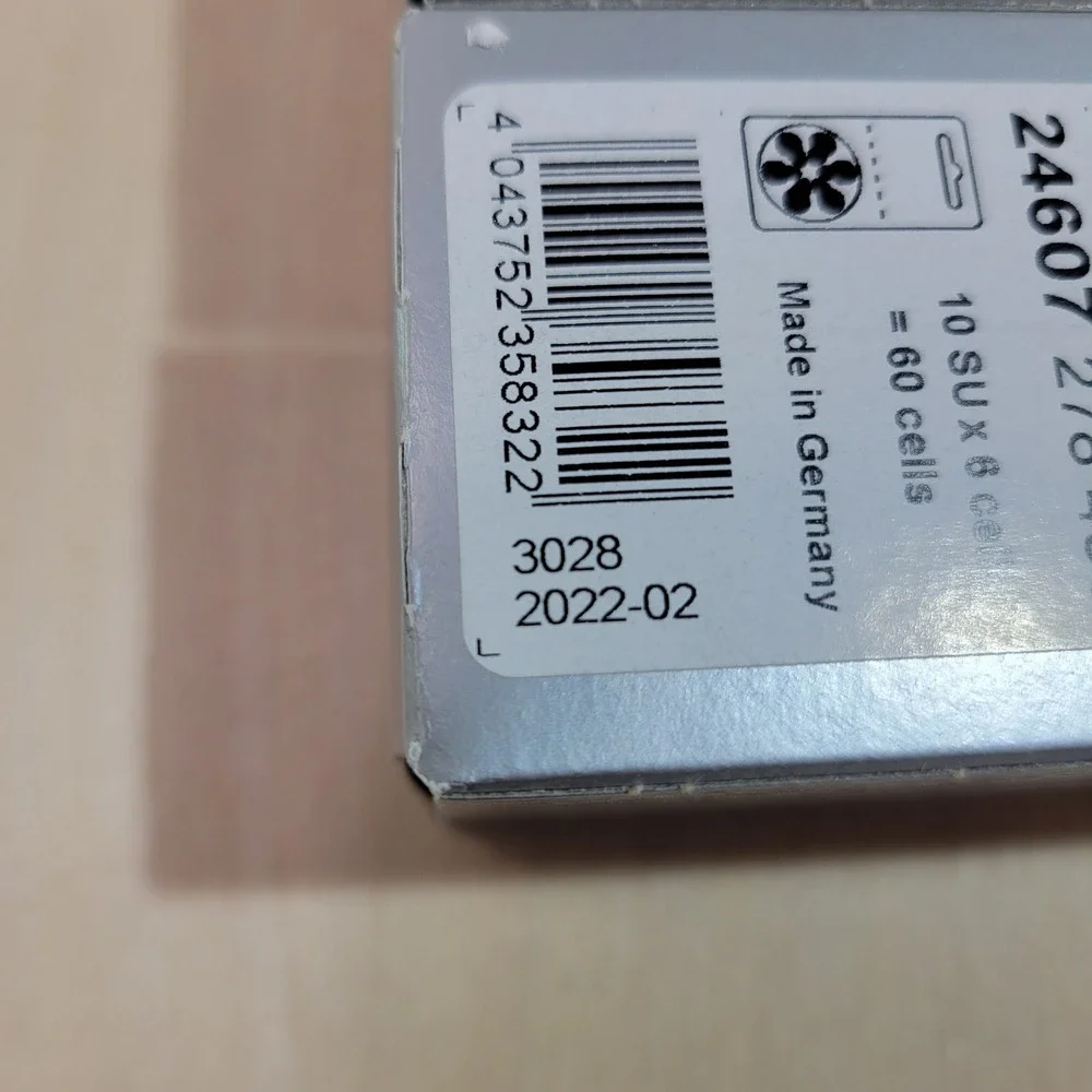 AUDIO RECOVERY 312 145V Hearing Aid‎ Batteries 120 Cells Made in Germany Expired